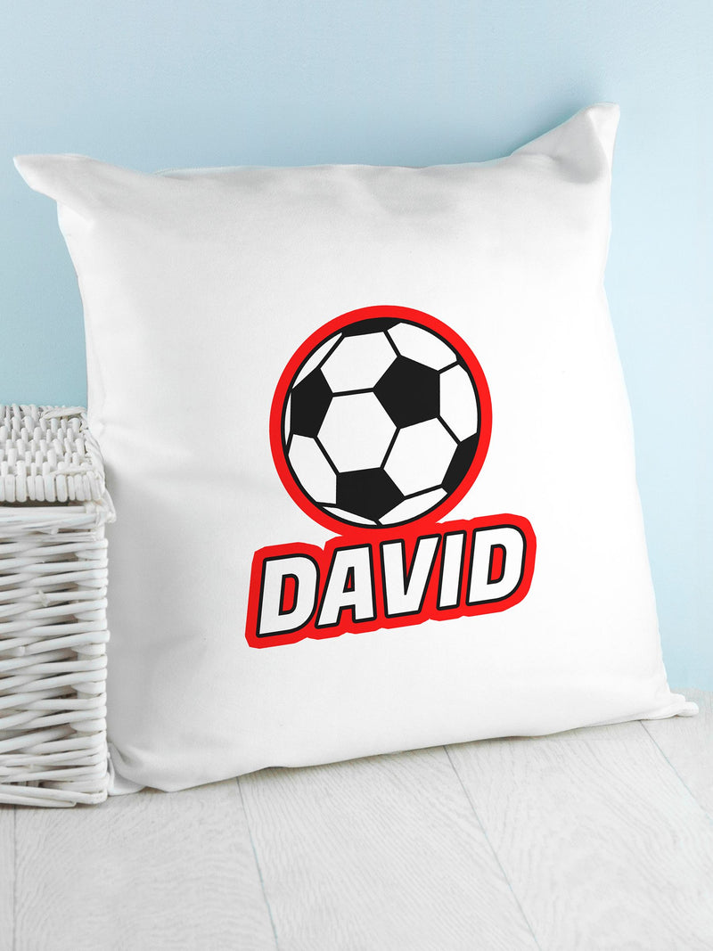 Treat Republic personalisable football cushion cover 45cm, imported from the UK