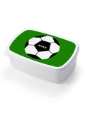 Personalised football lunch box for kids, UK version