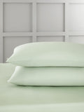 Bianca Set of 2 Blue 400 Thread Count Cotton Sateen Pillowcases