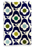 Orla Kiely curtains whale blue multi pear, imported from the UK