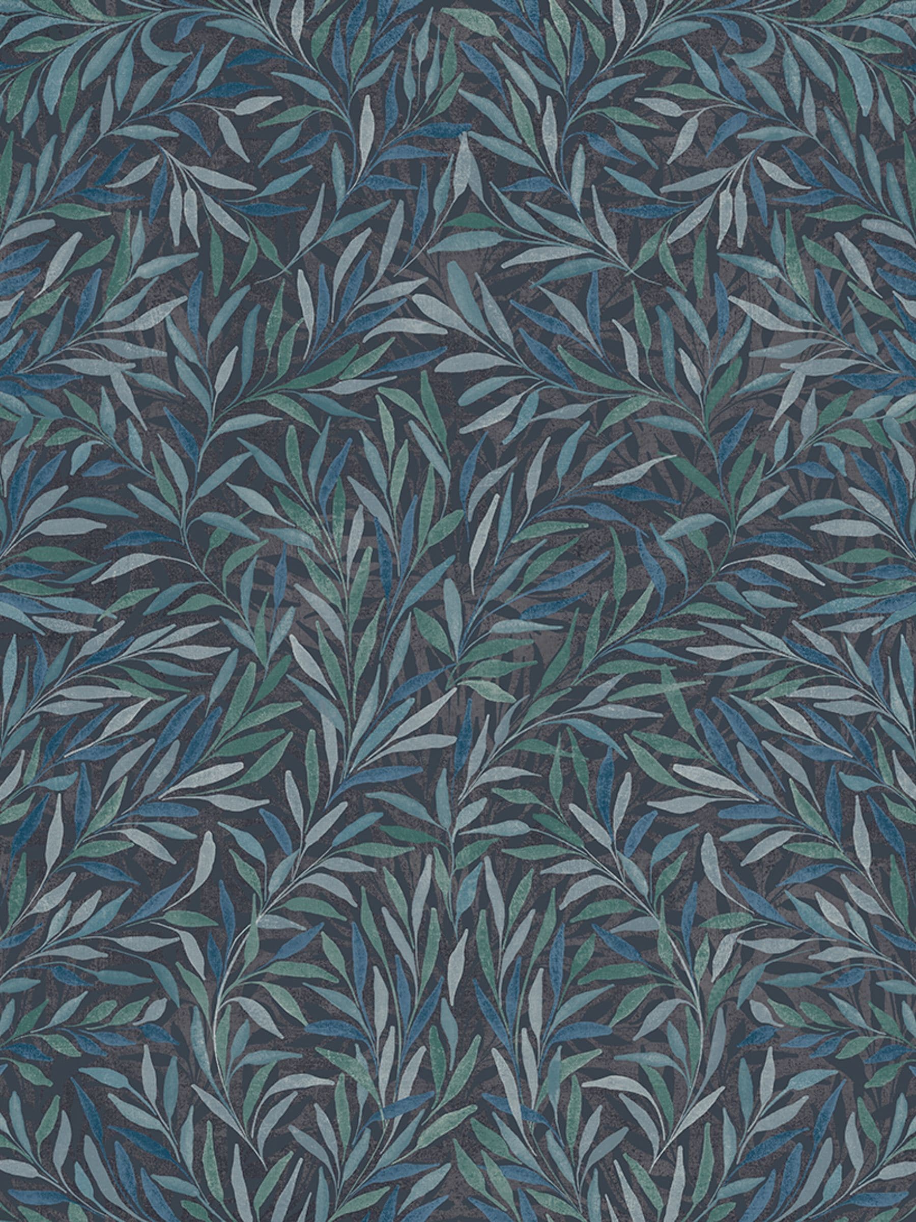 Graham & Brown Blue Salix Leaves wallpaper - British product