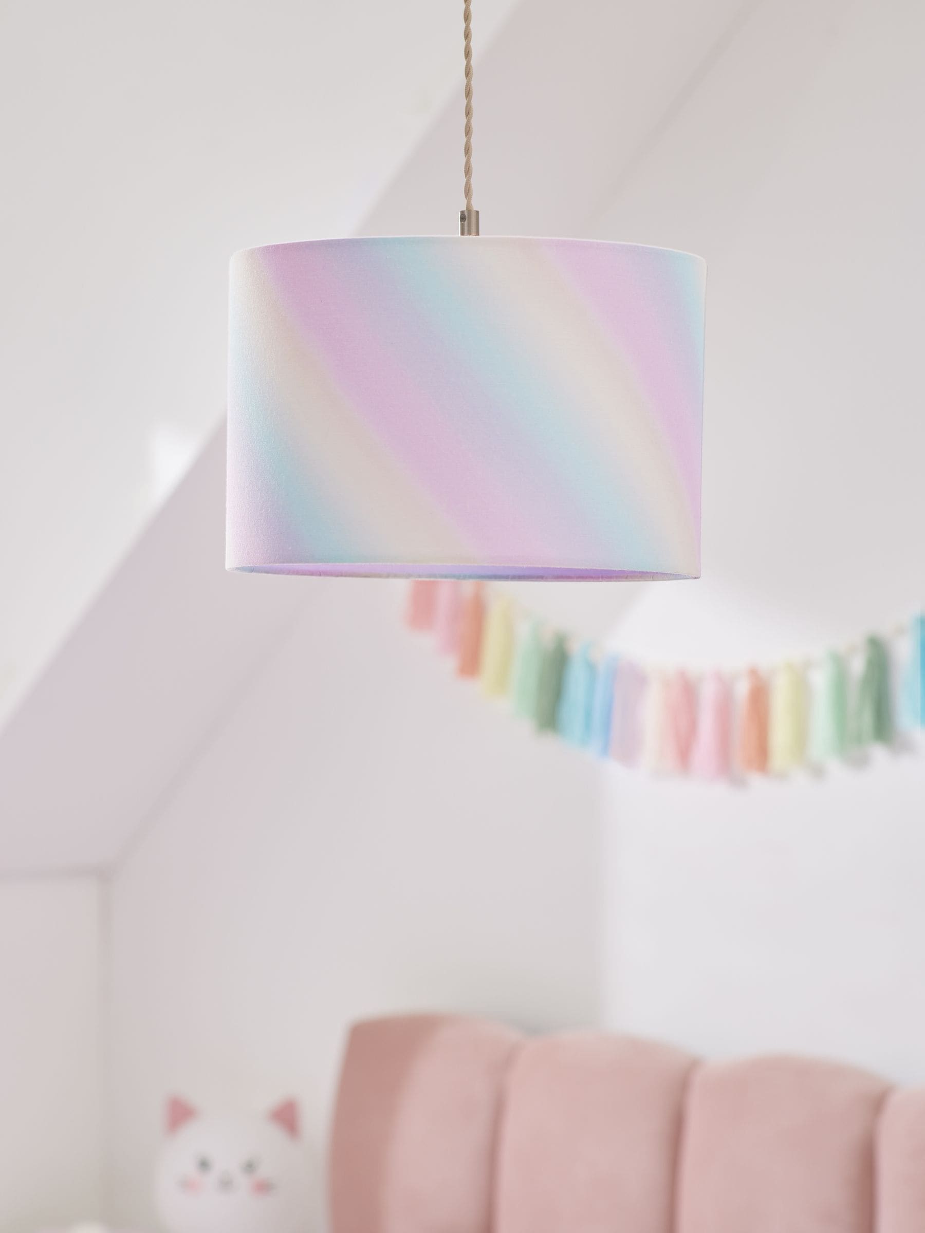 Ombre ceiling lamp shade 20x30cm, imported from the UK