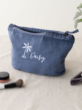 No Ordinary Gift embroidered palm tree travel pouch (British brand)