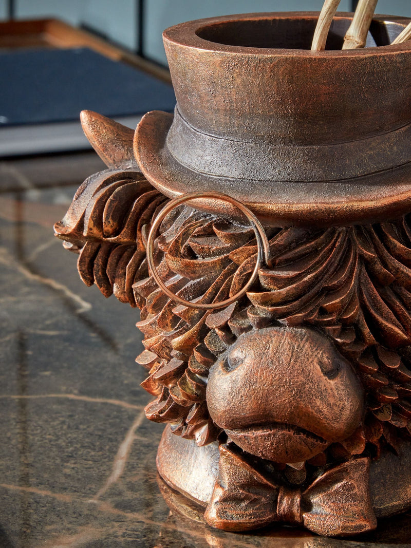 Bronze Hamish The Highland Cow Flower Vase