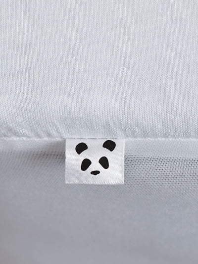 Panda Weißer hypoallergener Matratzenschoner für Kinderbetten 140 x 70 cm
