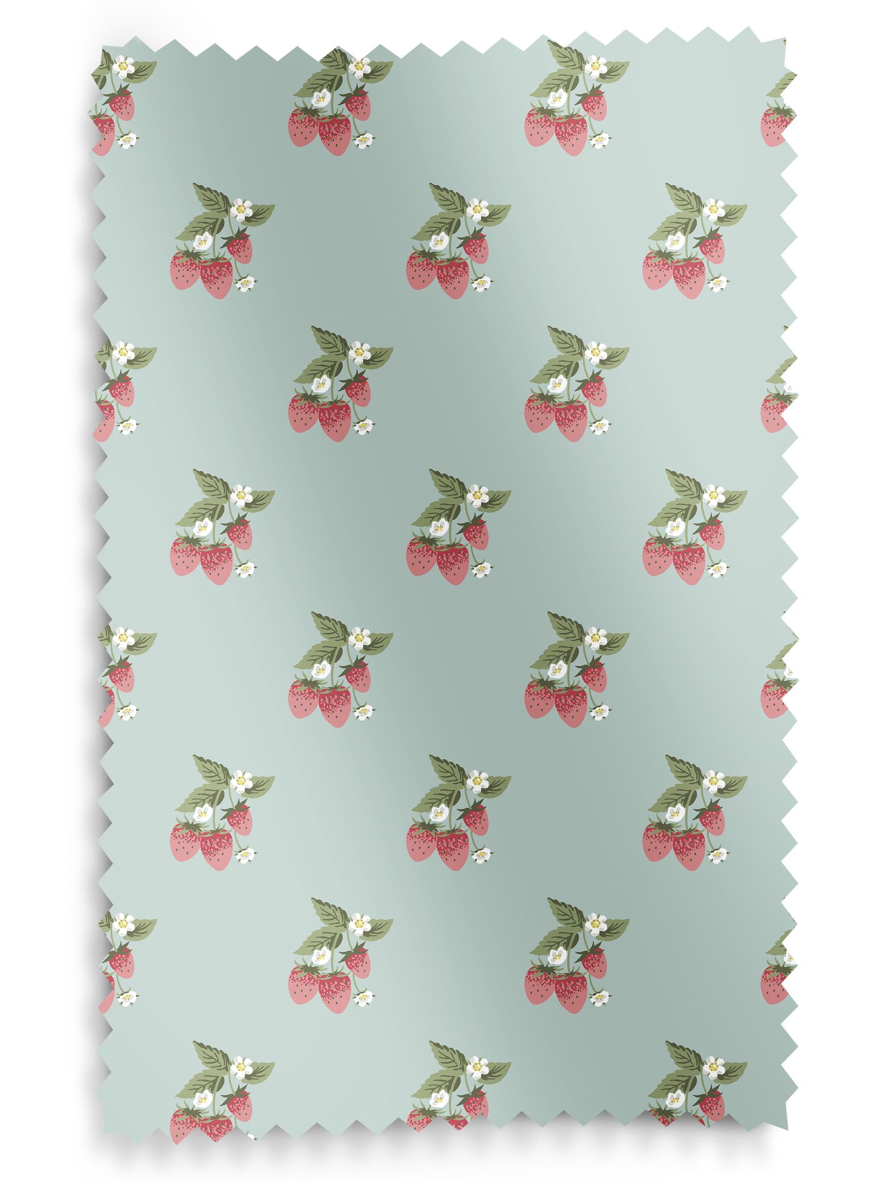 Sophie Allport blue strawberries roller blinds, UK version