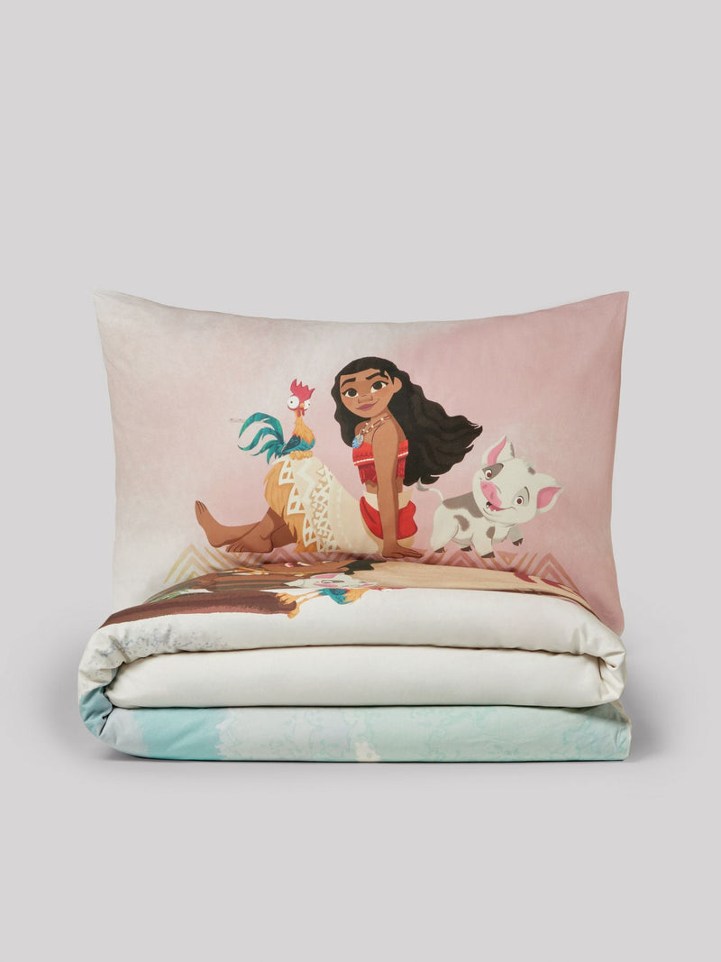 Natural Disney Moana 100% Cotton Duvet Cover and Pillowcase Set