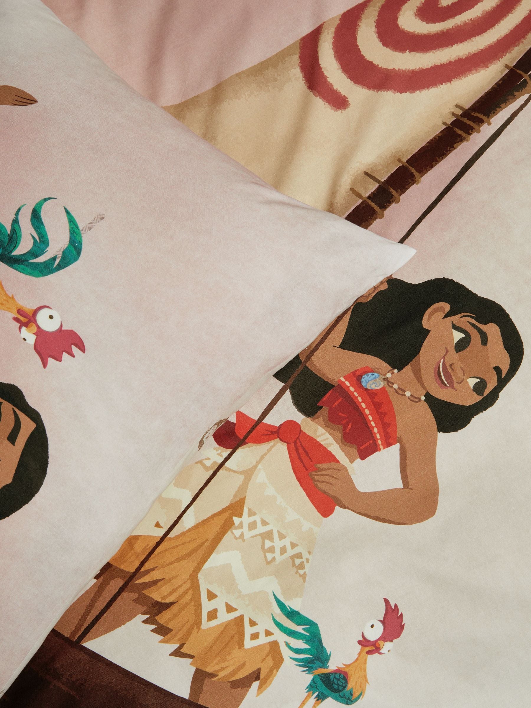 Natural Disney Moana 100% Cotton Duvet Cover and Pillowcase Set