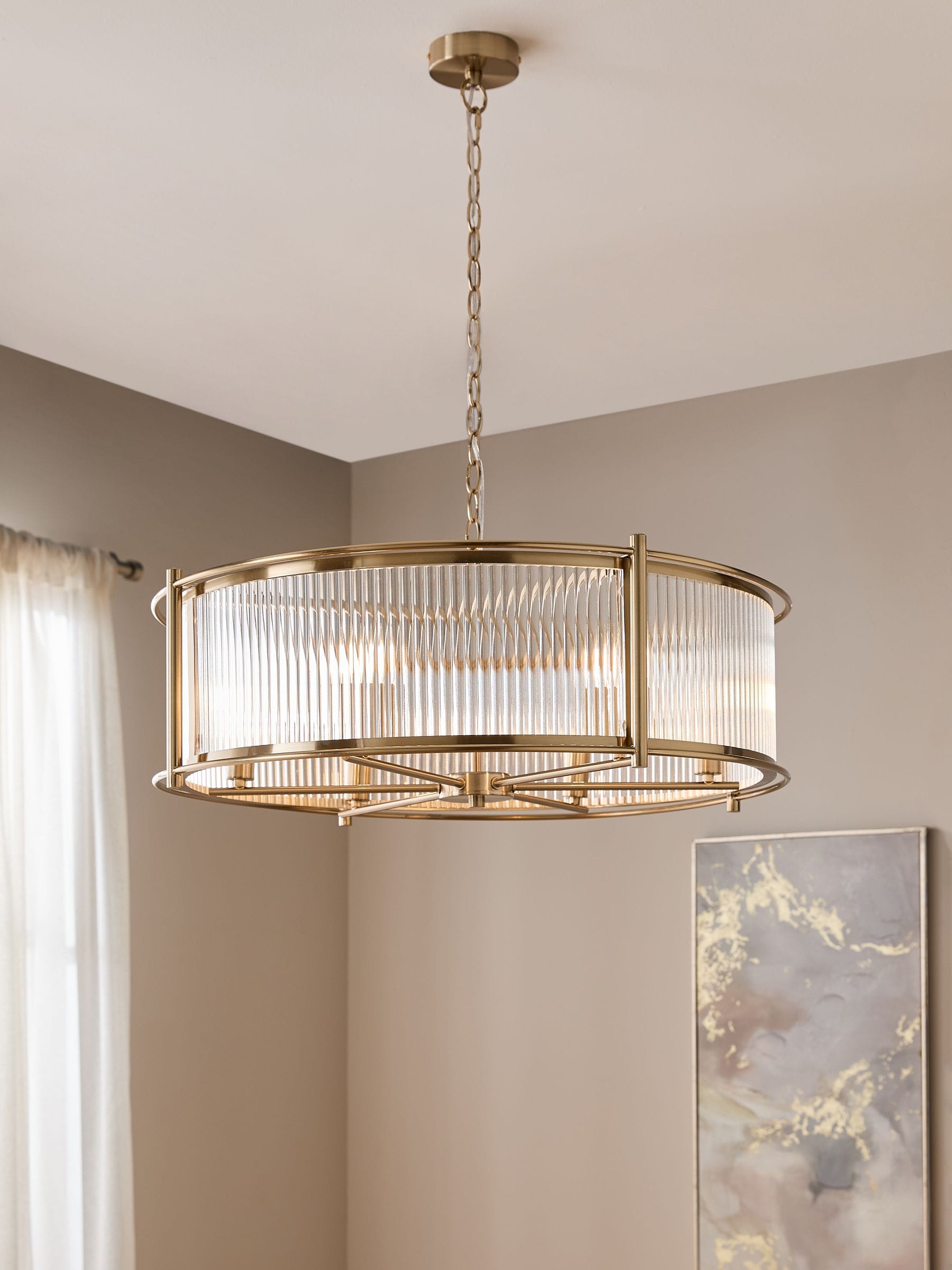 Brass Hertford Chandelier 6 Light Ceiling Light