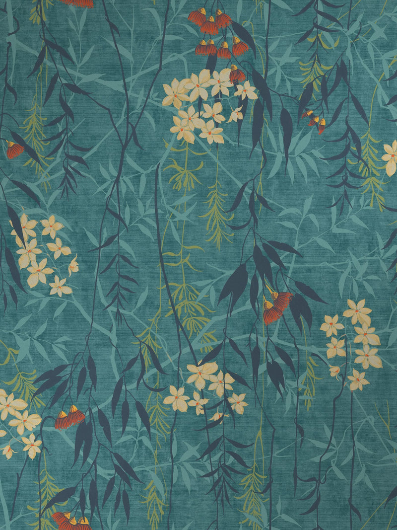 Graham & Brown green Obassia wallpaper teal (British brand)