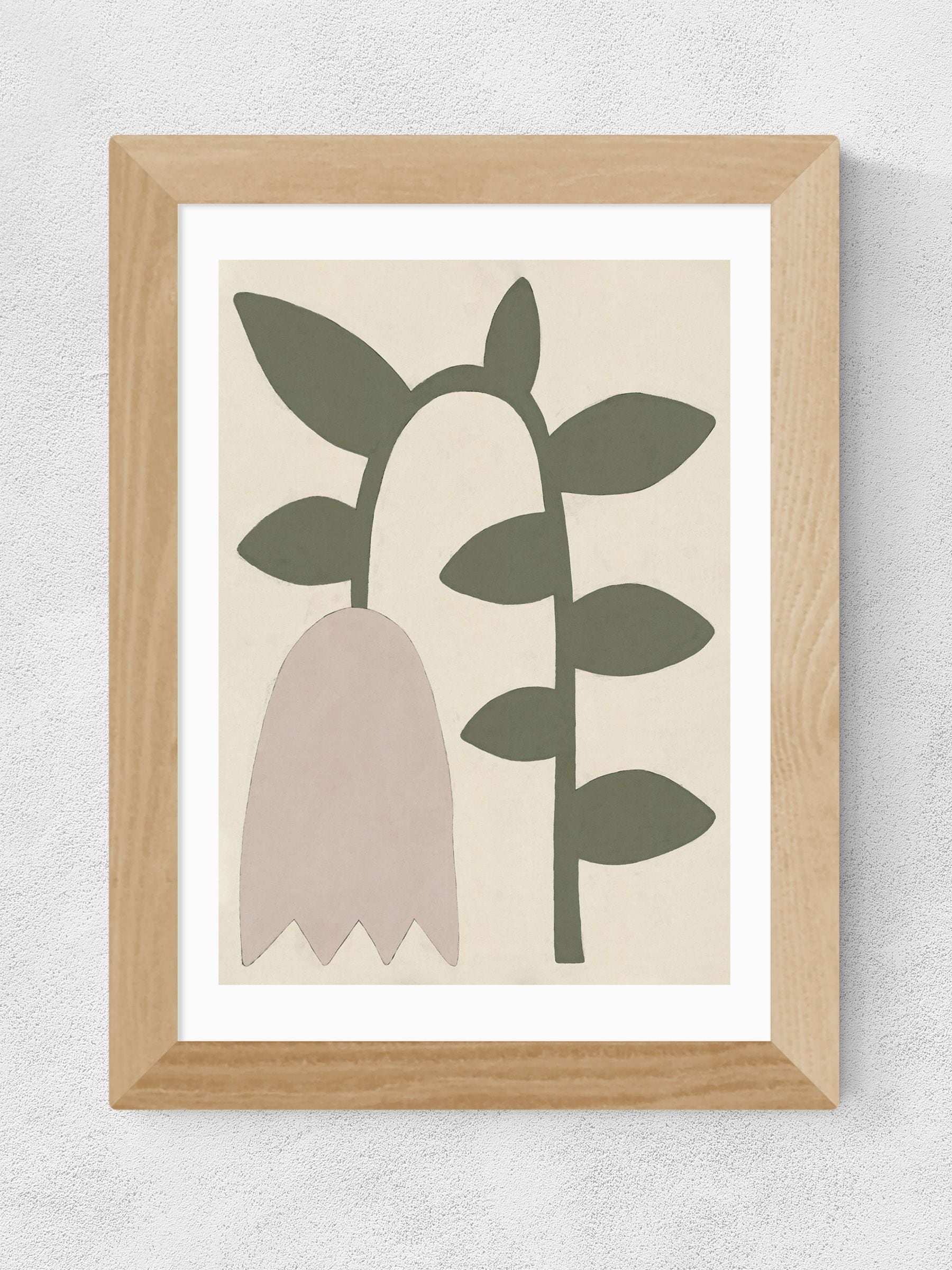 East End Prints Oak Tulip Framed Art Print - British product
