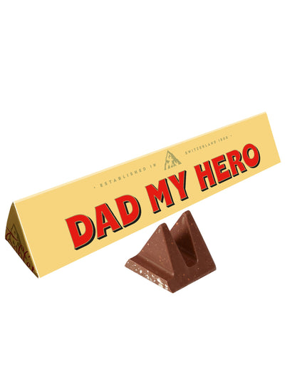 Next Toblerone Chocolate 360G Dad My Hero Bar - اشترِ عبر الإنترنت من McGrocer