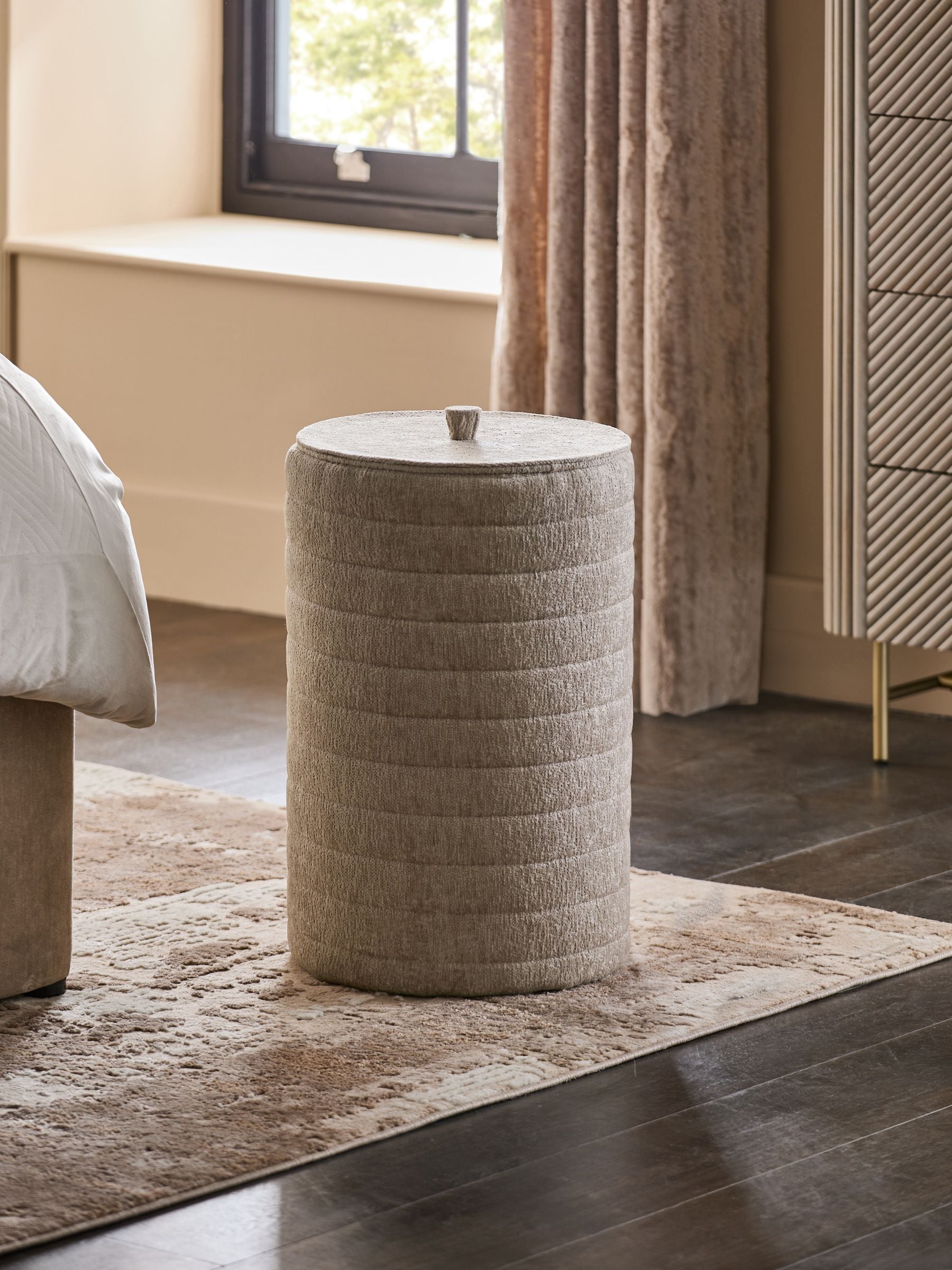 Natural Corner Laundry Hamper