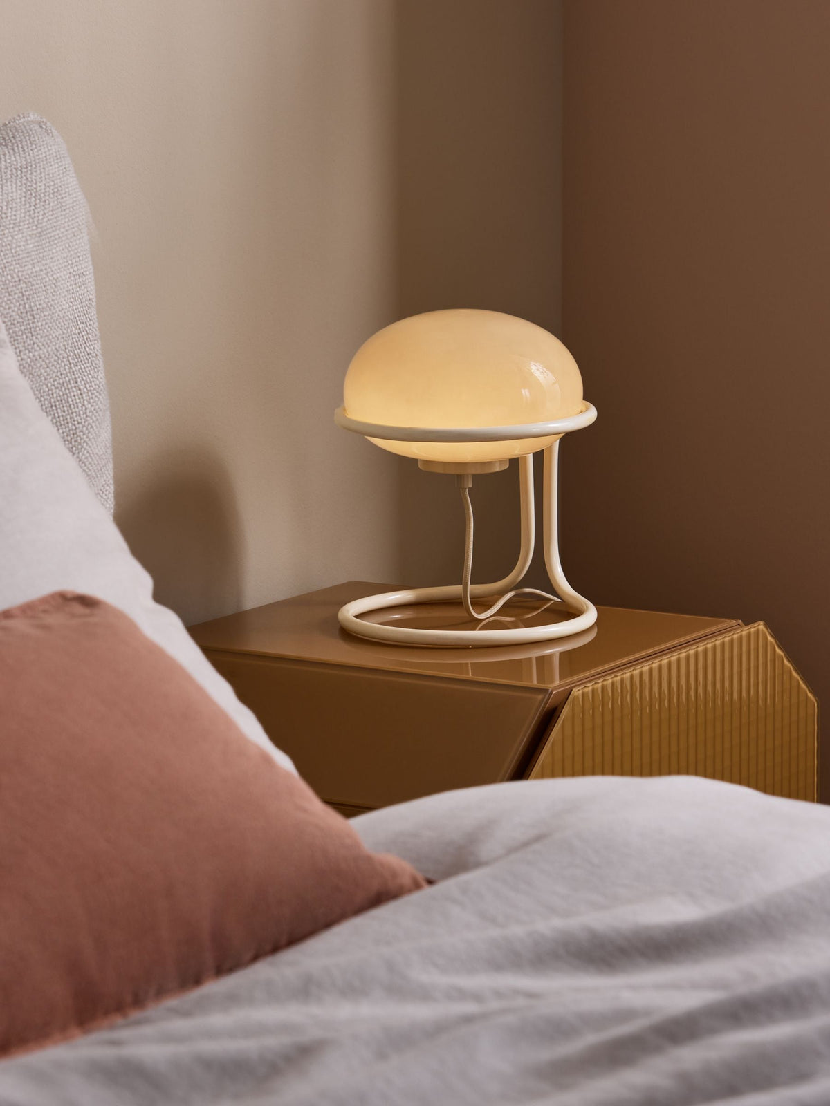 MADE.COM Cream Piper Table Lamp