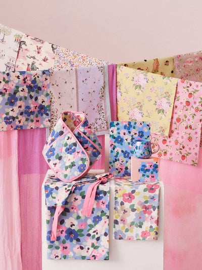 Next Cath Kidston Blue Painted Pansies 100% Cotton Apron- Buy online at McGrocer