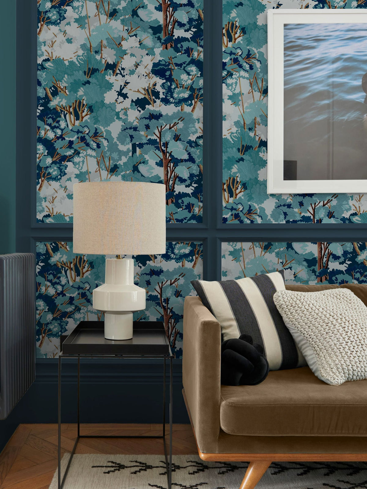 Graham & Brown Blue Folklore Tree Wallpaper - British product