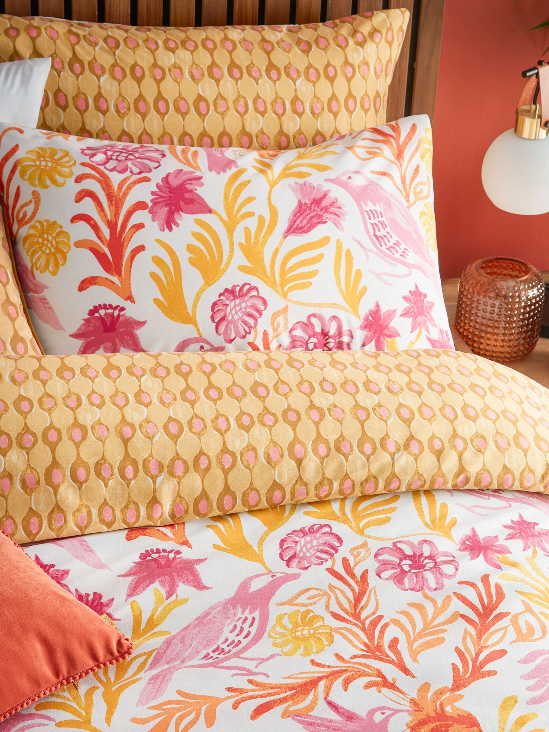 Furn Citrus Alentejo reversible duvet cover and pillowcase set - British product