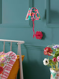 Lucy Tiffney wiggle wall lamp pink metal floral shade (British brand)