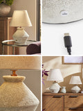 Grey Kineton large rechargeable table lamp, imported from the UK