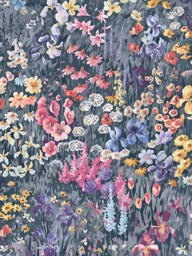 Graham & Brown wallpaper sample Midnight Cottage Garden A4 - British product