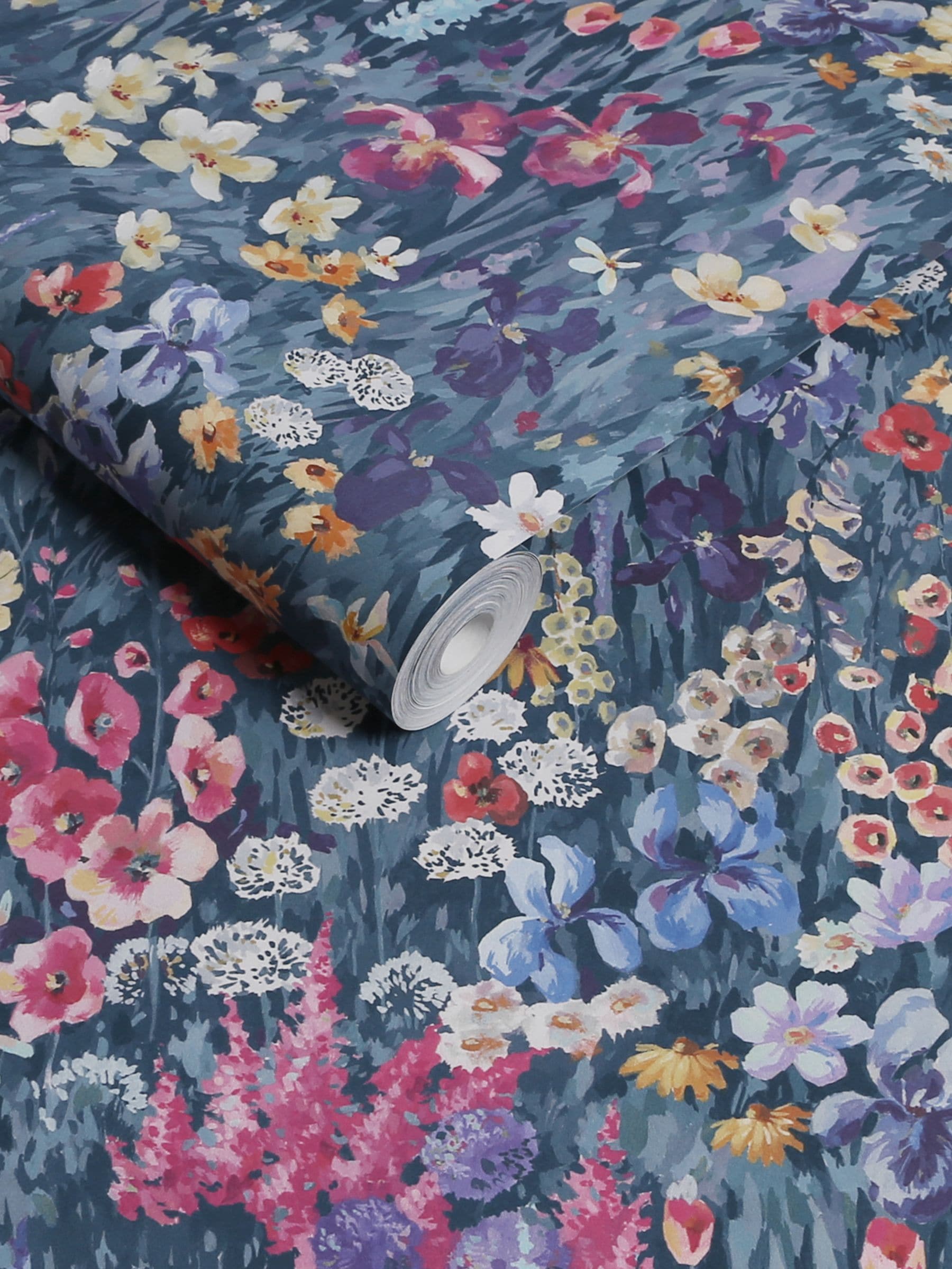 Graham & Brown wallpaper sample Midnight Cottage Garden A4 - British product