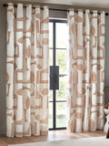 HÖEM Clay Carro abstract geometric eyelet curtains 229cm - British product