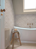 Graham & Brown Stone Lorenzo Geo A4 wallpaper sample, imported from the UK