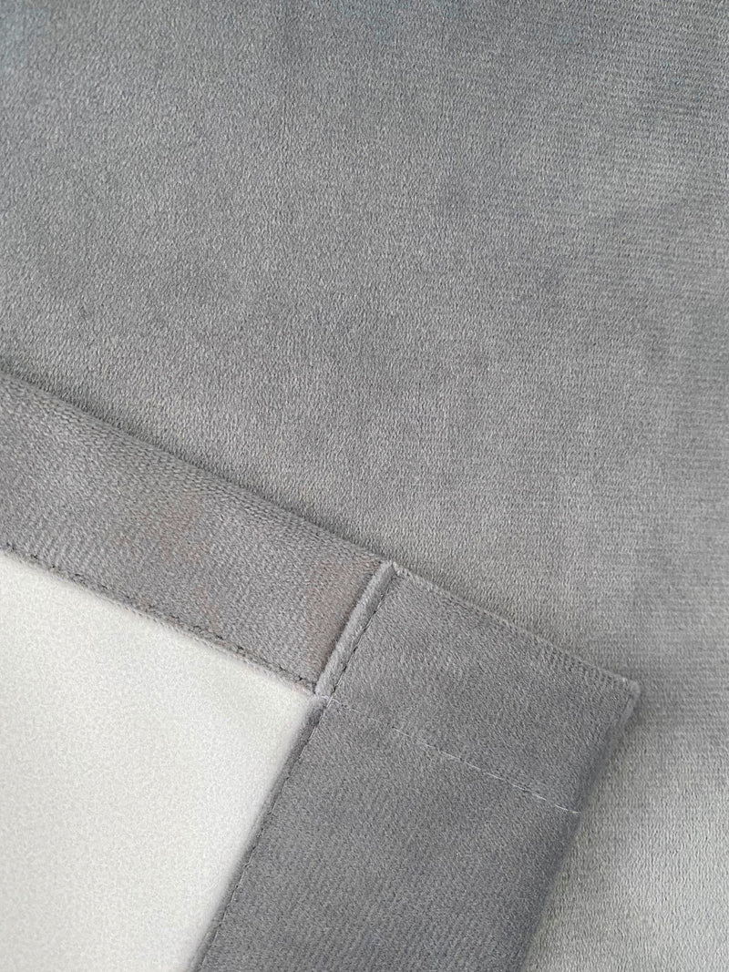 Enhanced Living grey thermal blackout door curtain, imported from the UK