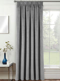 Enhanced Living grey thermal blackout door curtain, imported from the UK