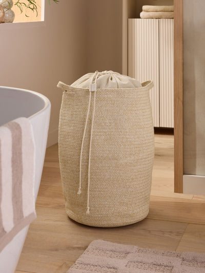 Next Natural Rope Laundry Bag Basket - 50cm x 37cm x 37cm- Buy online at McGrocer
