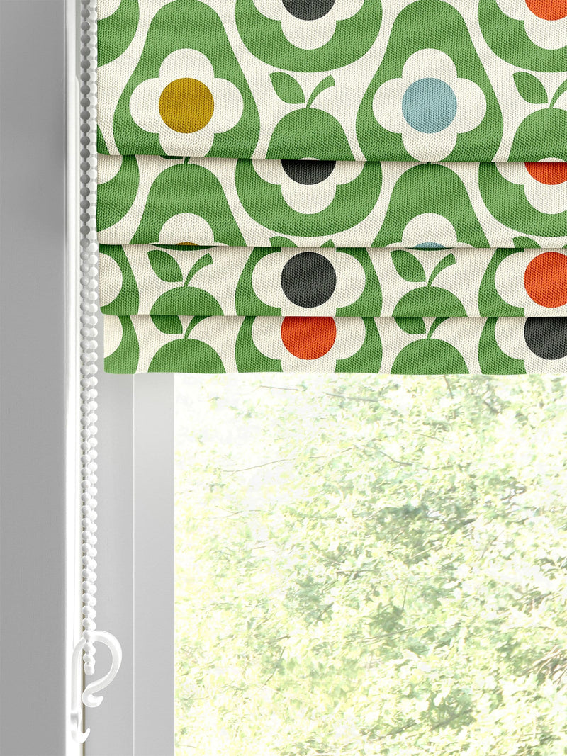 Orla Kiely roman blinds Green Multi Pear made to measure - British product