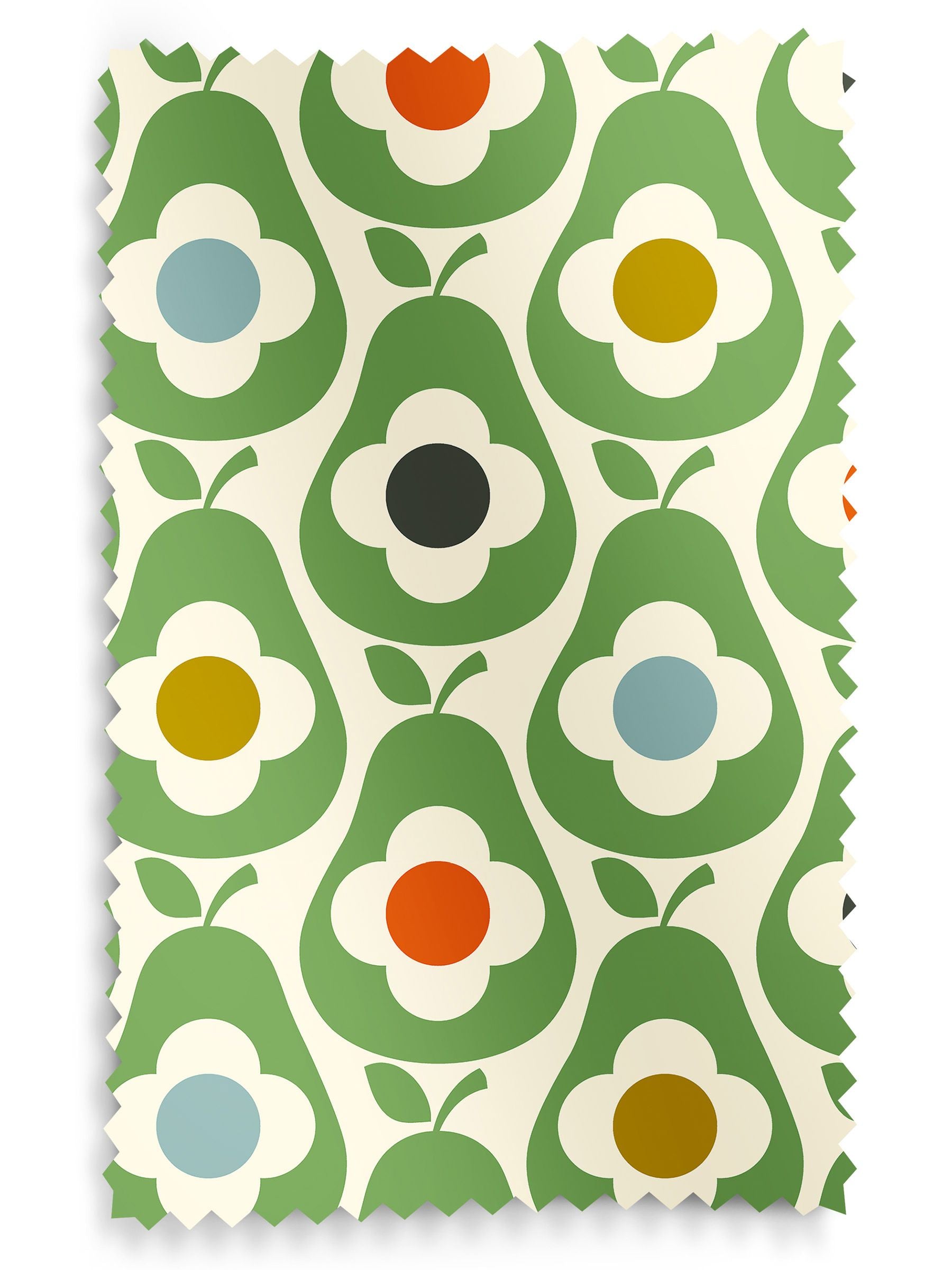 Orla Kiely roman blinds Green Multi Pear made to measure - British product