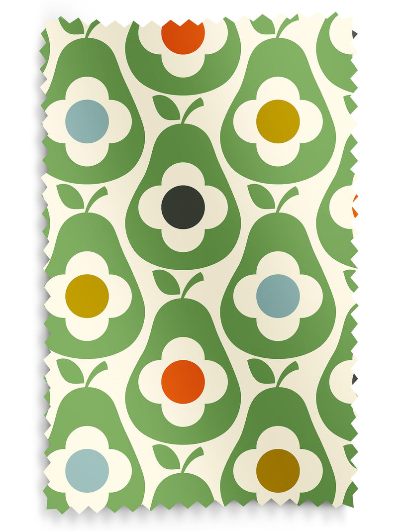 Orla Kiely roman blinds Green Multi Pear made to measure - British product