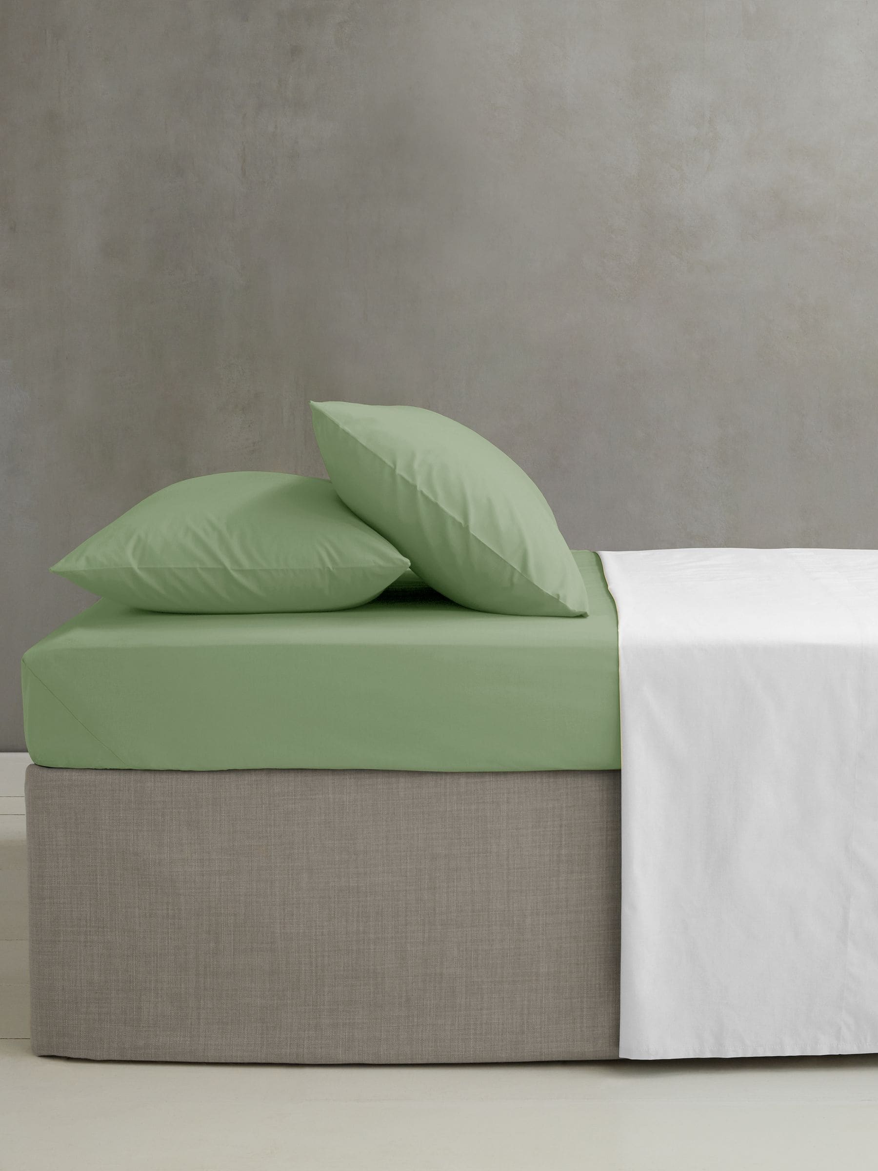 Catherine Lansfield sage green fitted sheet - British product