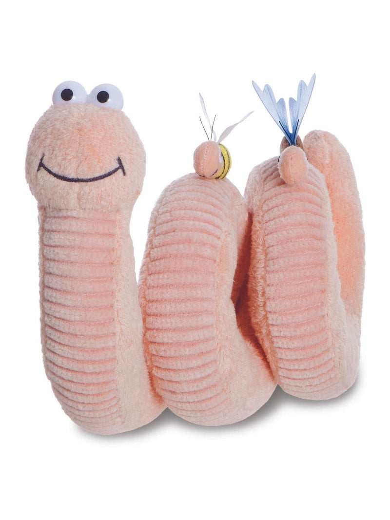 Aurora World Superworm soft toy 20cm, imported from the UK