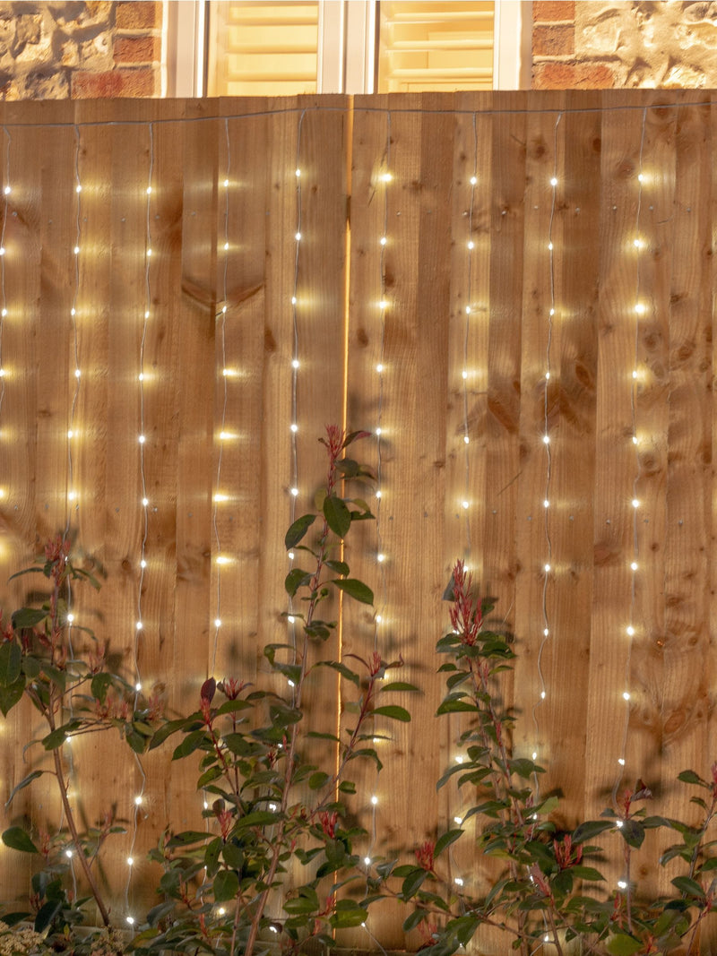 SolarCentre Lumify white curtain light set - imported from the UK