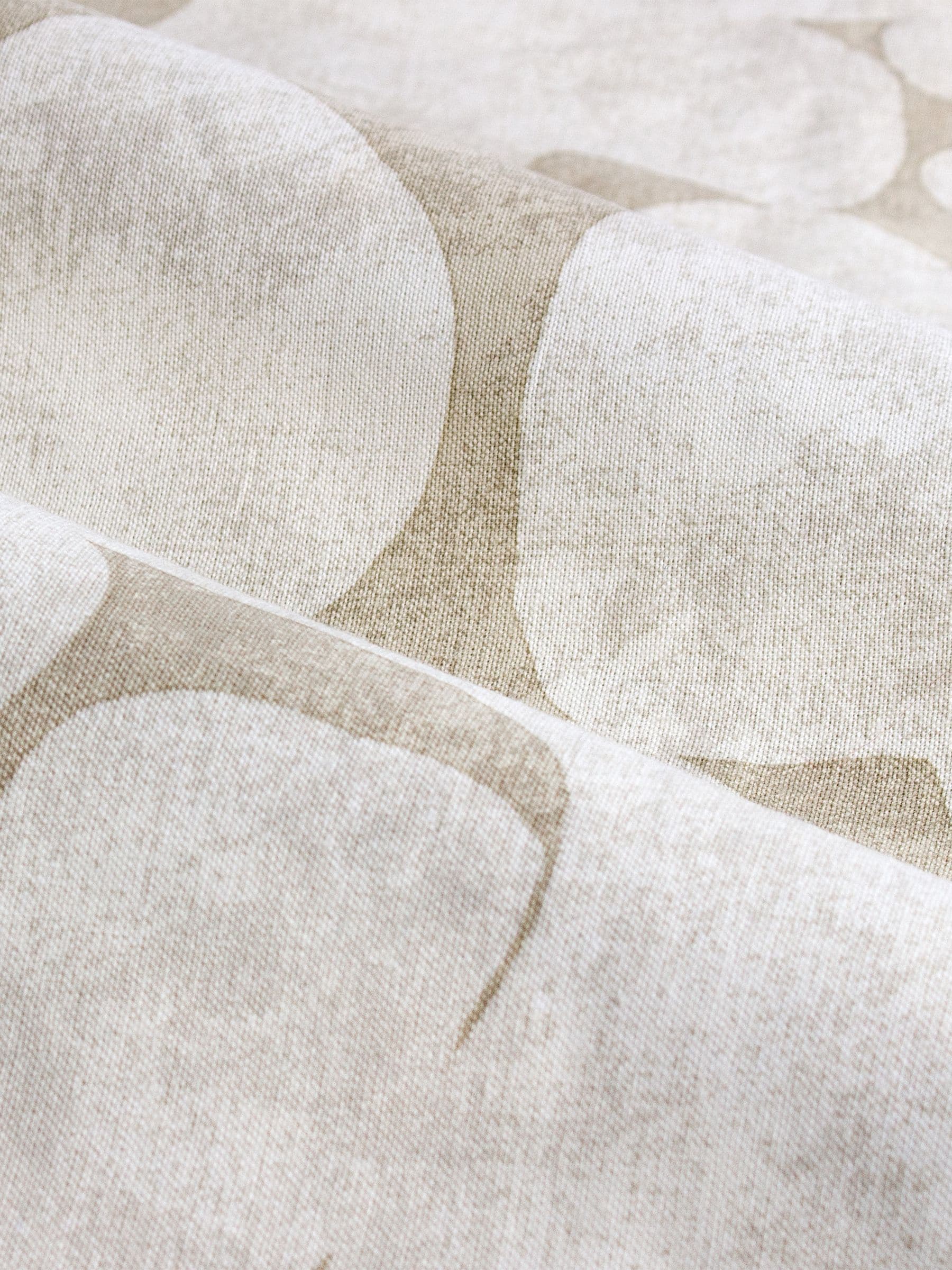HÖEM Natural Brinn abstract geometric eyelet curtains - British product