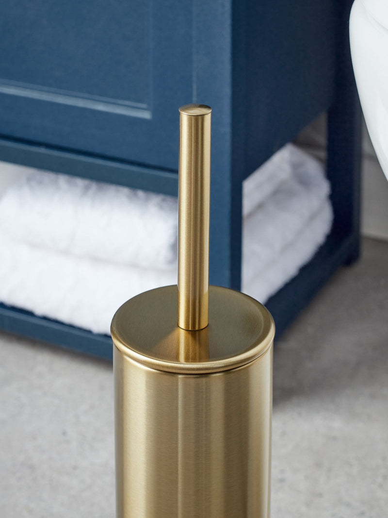 Gold Toilet Brush Regular Size, UK version