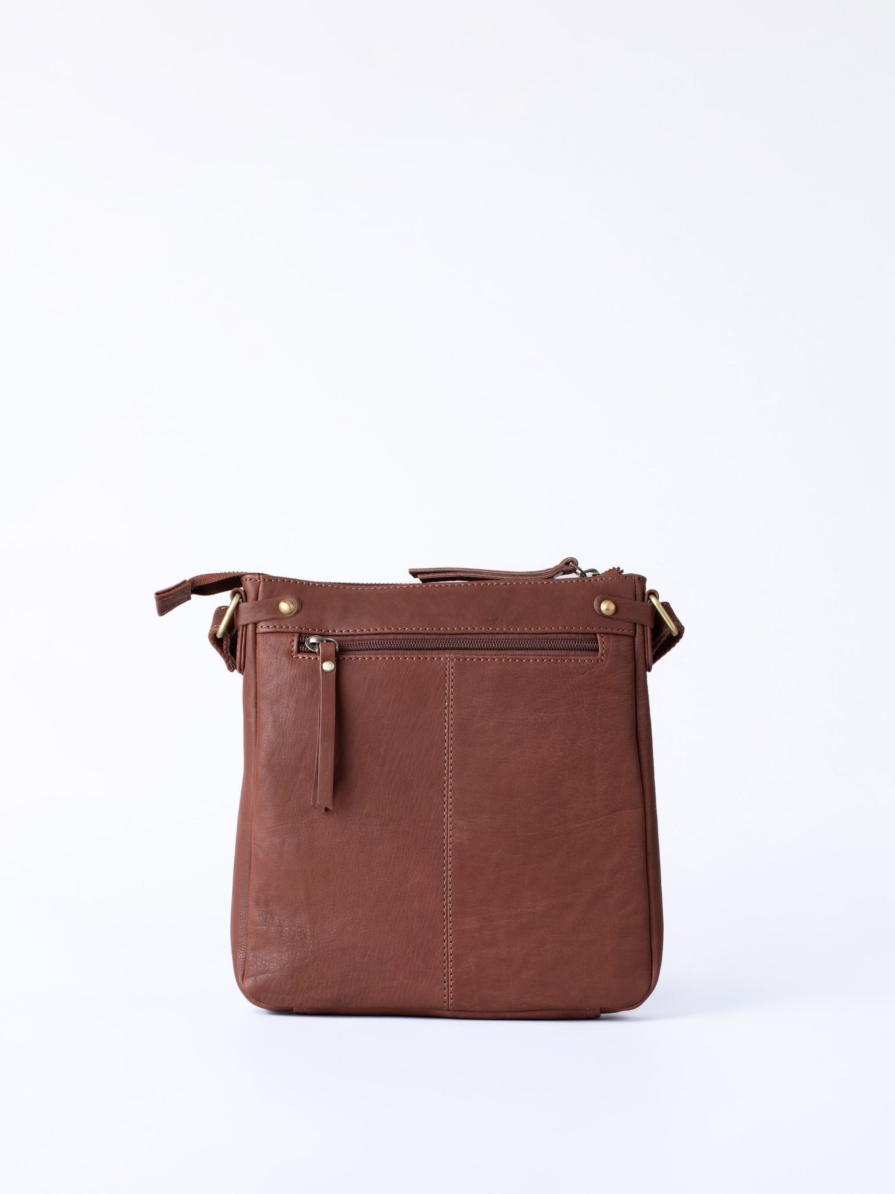 Lakeland Leather Harstone crossbody bag brown - British product