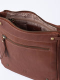 Lakeland Leather Harstone crossbody bag brown - British product