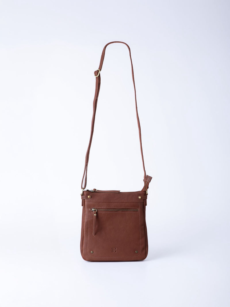Lakeland Leather Harstone crossbody bag brown - British product