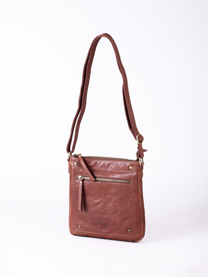 Lakeland Leather Harstone crossbody bag brown - British product