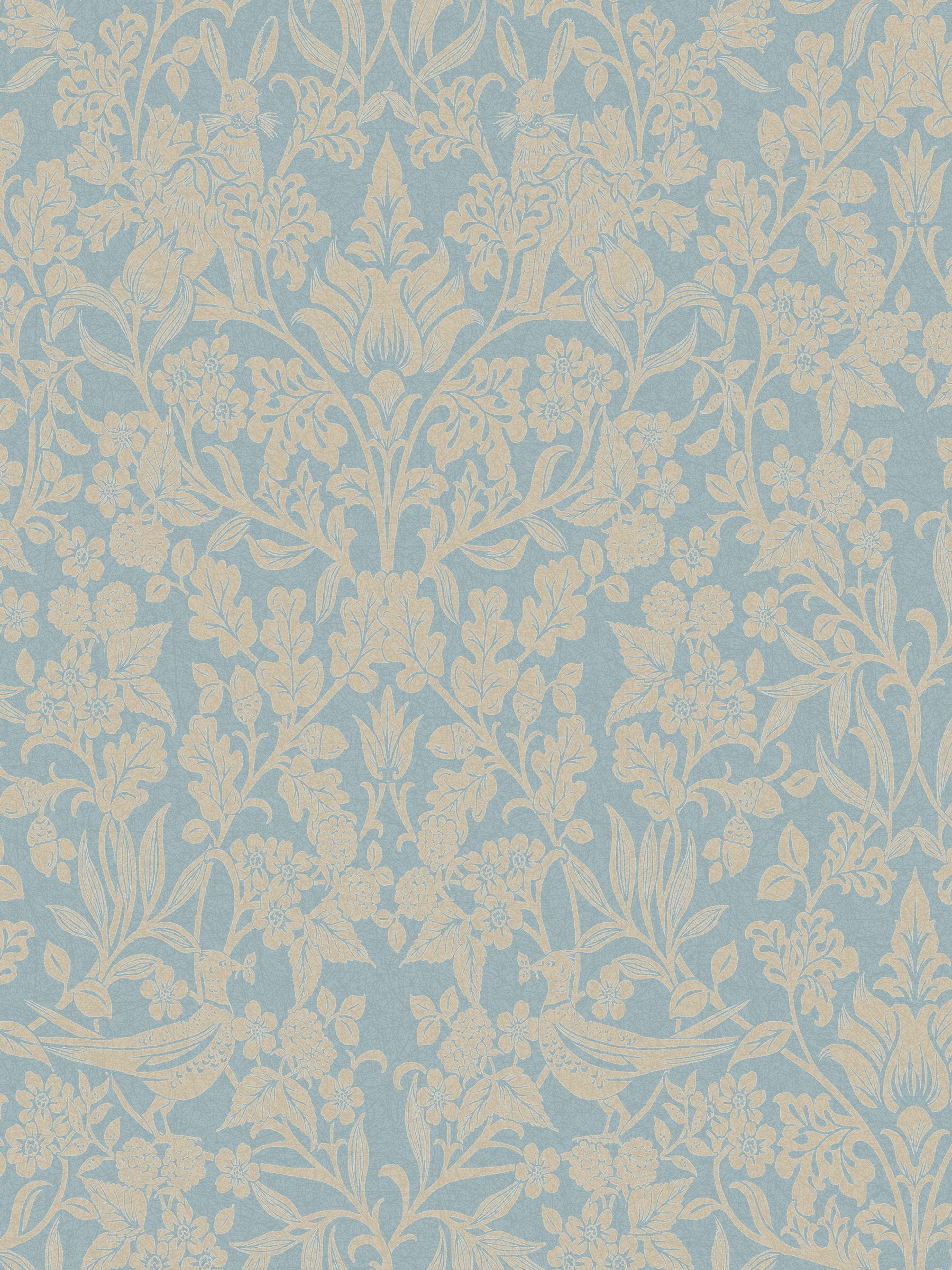 Graham & Brown Blue Hartley Damask wallpaper, imported from the UK