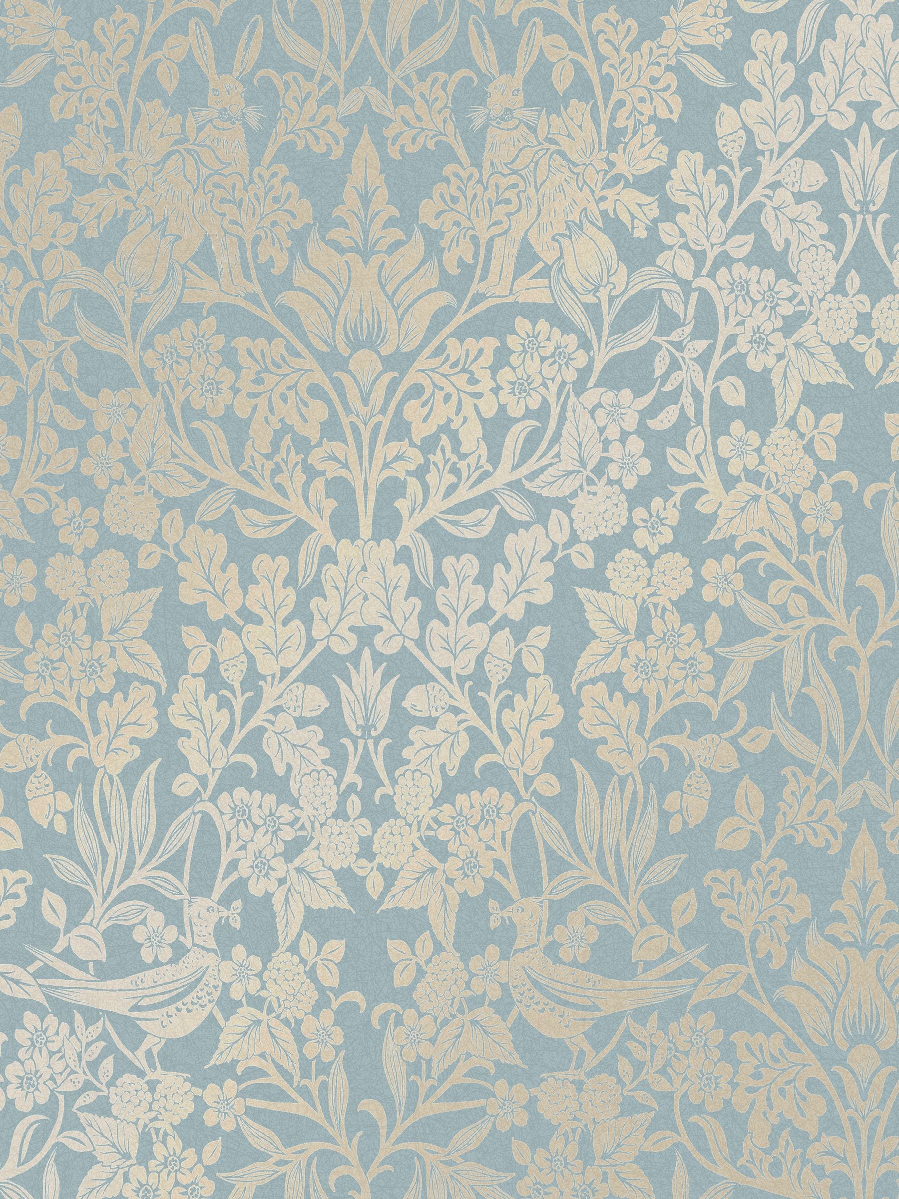 Graham & Brown Blue Hartley Damask wallpaper, imported from the UK
