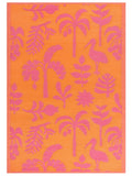 Furn Marula tropical outdoor rug in orange pink, UK version