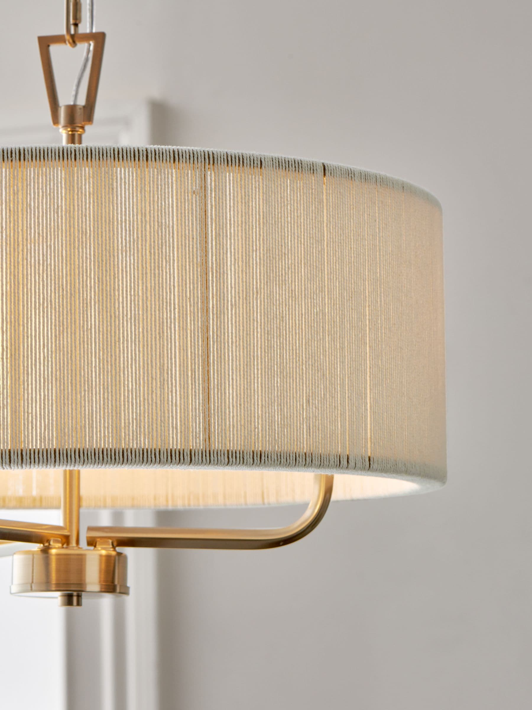 Yale white chandelier 3 light ceiling fixture, imported from the UK