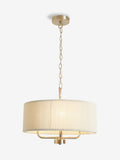 Yale white chandelier 3 light ceiling fixture, imported from the UK