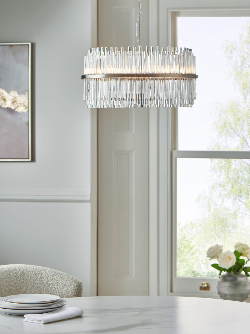 Lipsy Gold Pendant Glass Ceiling Light - 40cm Diameter