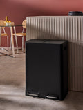 MADE.COM Terracotta 2 Section 60 Litre Recycling and Waste Colter Bin