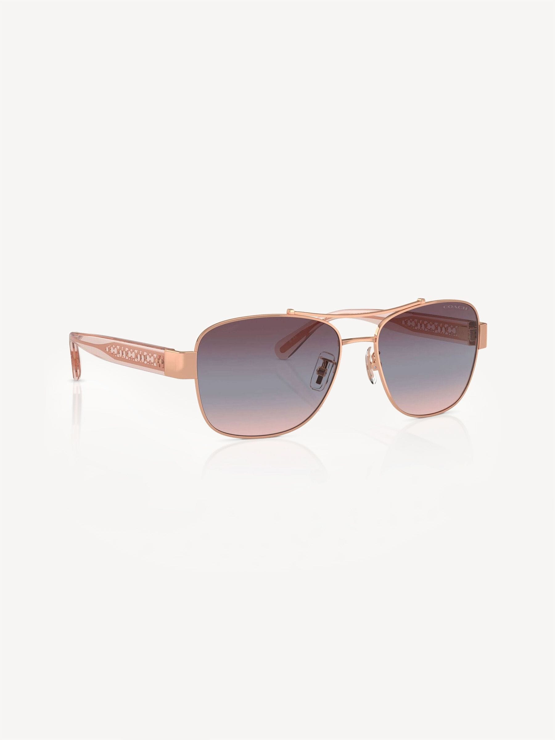 Coach Pink Pilot sunglasses Hc7161, imported from the UK